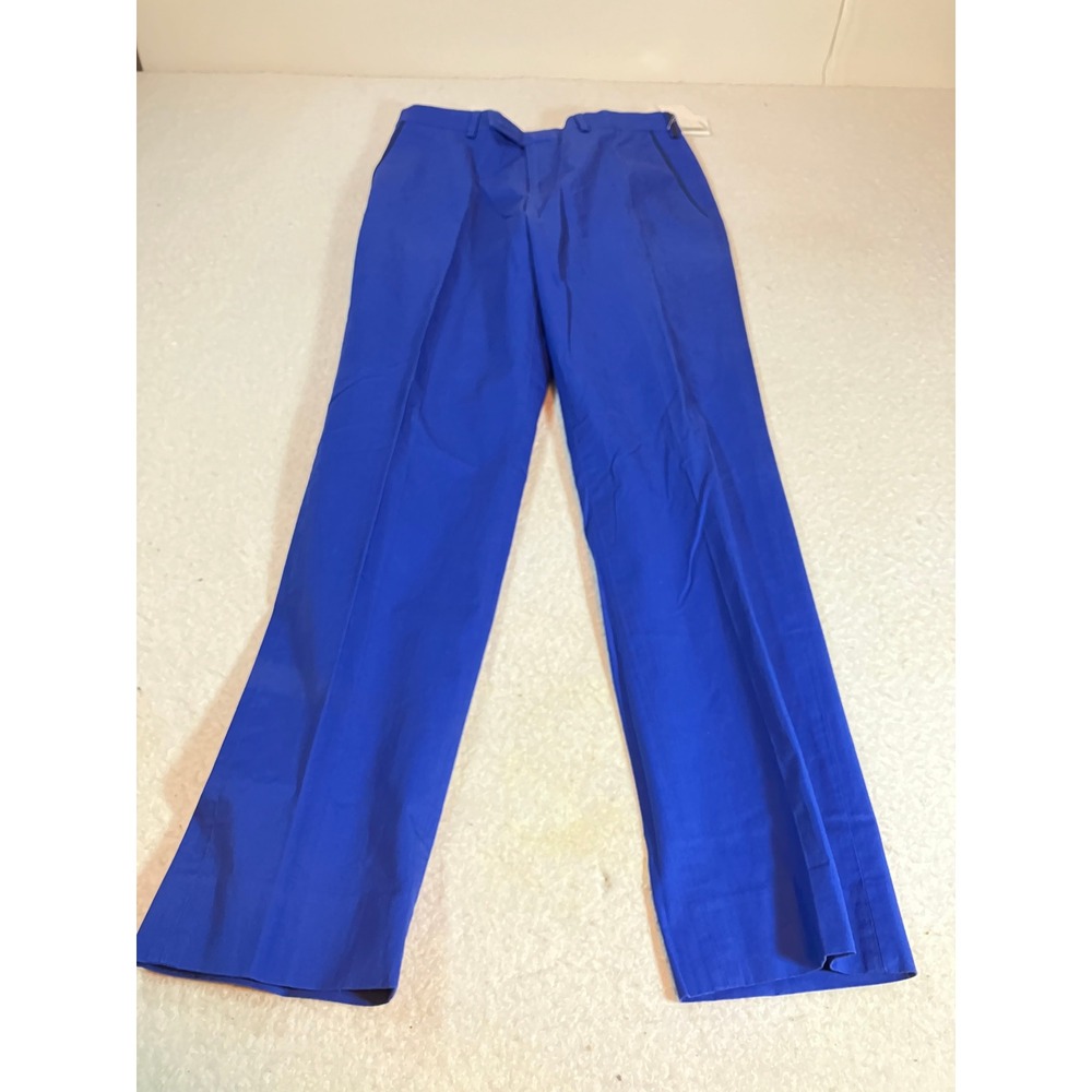 Lauren Ralph Lauren Boys Royal Blue Dress Pants Size 16R 28W Flat Front Slacks